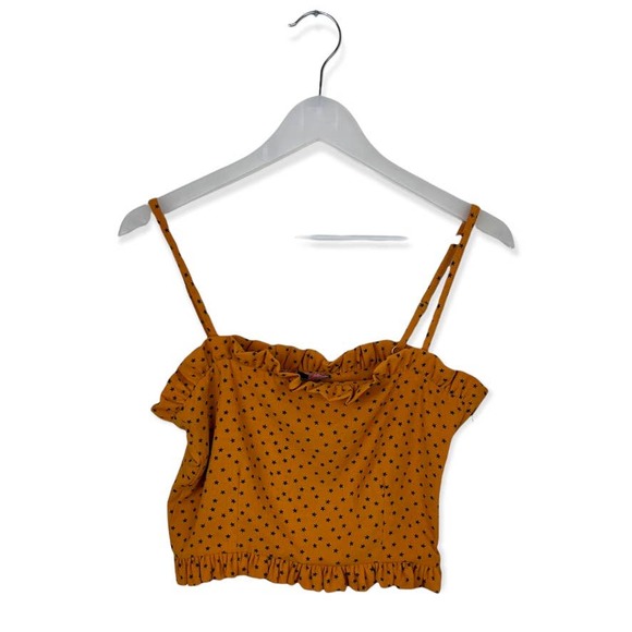 Eastnwest Label Yellow Star Crop Top Size Small - Picture 4 of 10
